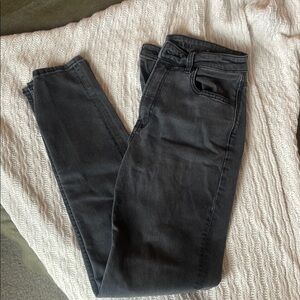 American Eagle Outfitters Black Straight Leg Jeans extra long